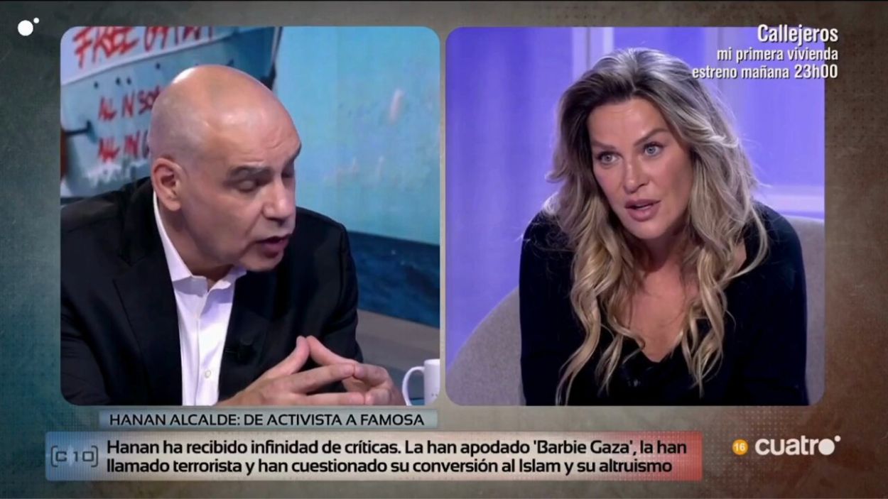 Nacho Abad y Hanan Alcalde en 'Código 10'. Mediaset