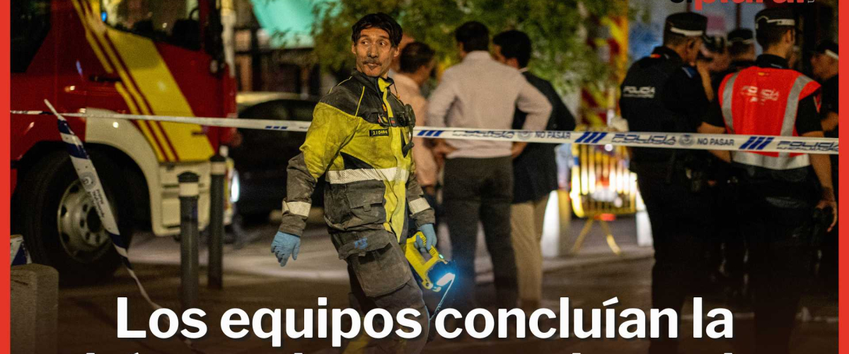 Hallados sin vida los cuerpos de los cuatro desaparecidos en el derrumbe del edificio de Madrid