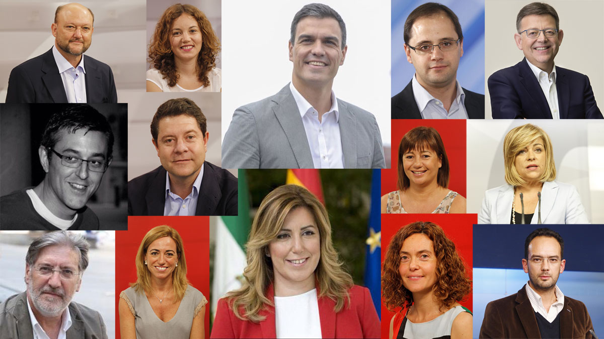 Dirigentes del PSOE
