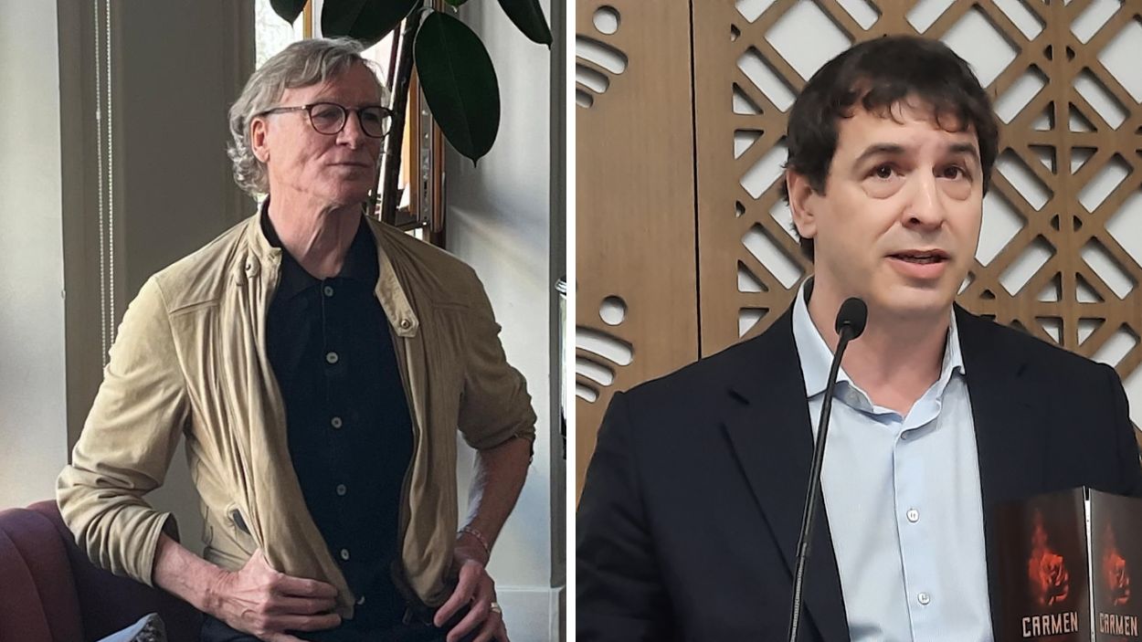 El bailarín Nacho Duato y el hermano de Pedro Sánchez, David Sánchez.