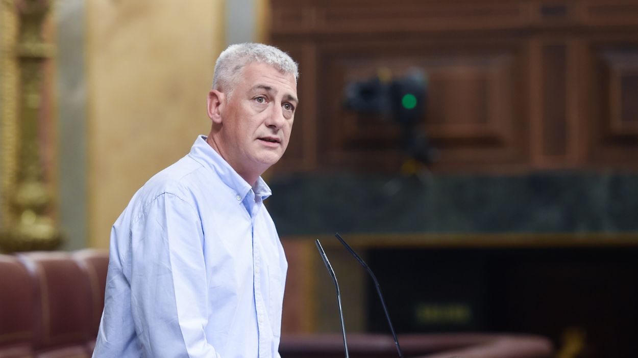 El diputado de EH BIldu en el Congreso de los Diputados, Oskar Matute. EP.