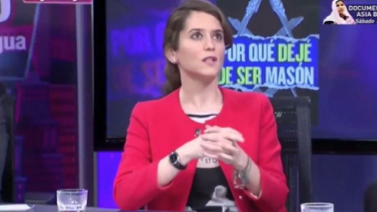 Isabel Díaz Ayuso en 'El gato al agua'. X