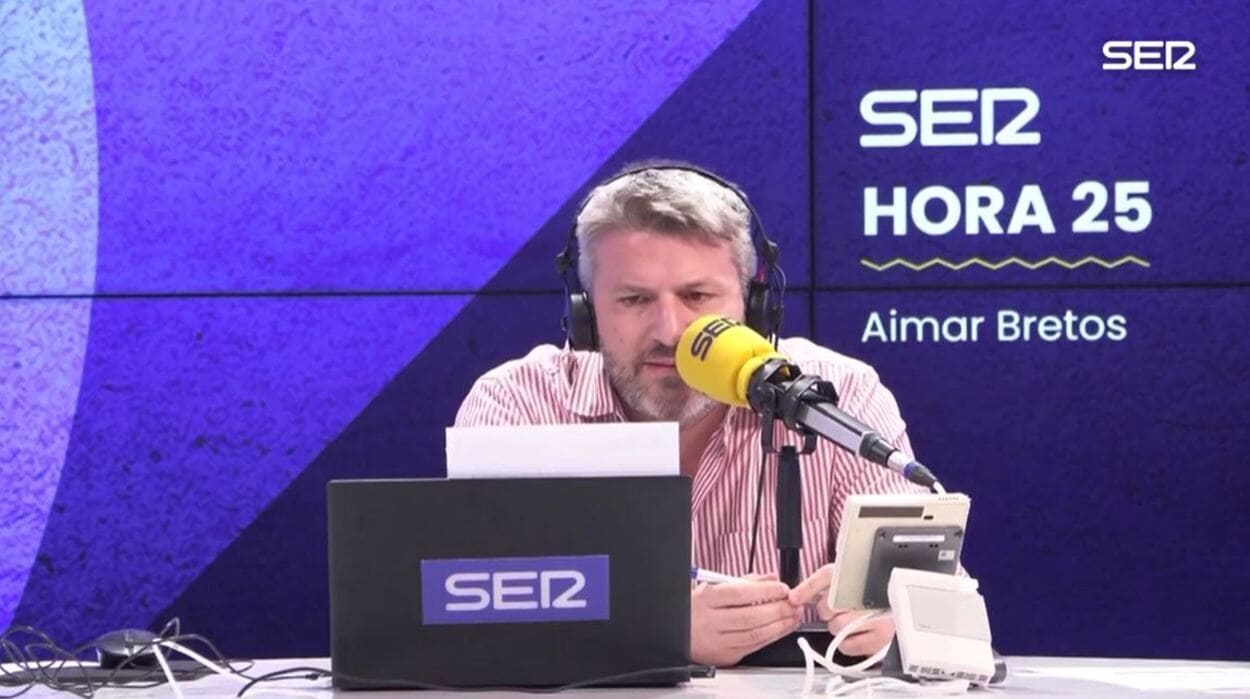 Aimar Bretos en 'Hora 25'. Cadena SER.