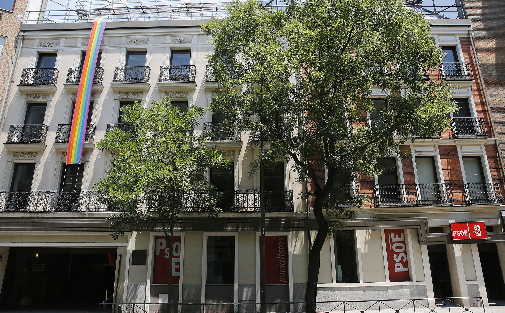 La sede del PSOE en la calle Ferraz. La sede del PSOE en la calle Ferraz.