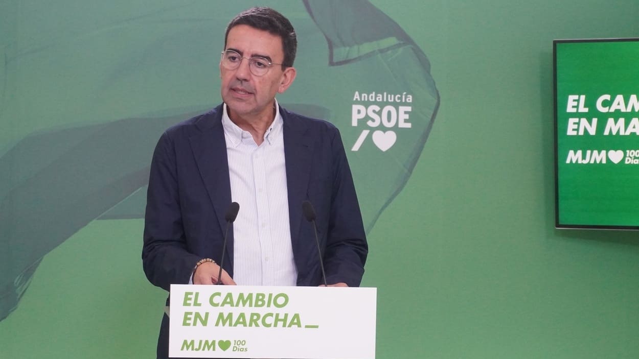 El portavoz de Presidencia del PSOE-A, Mario Jiménez. EP.