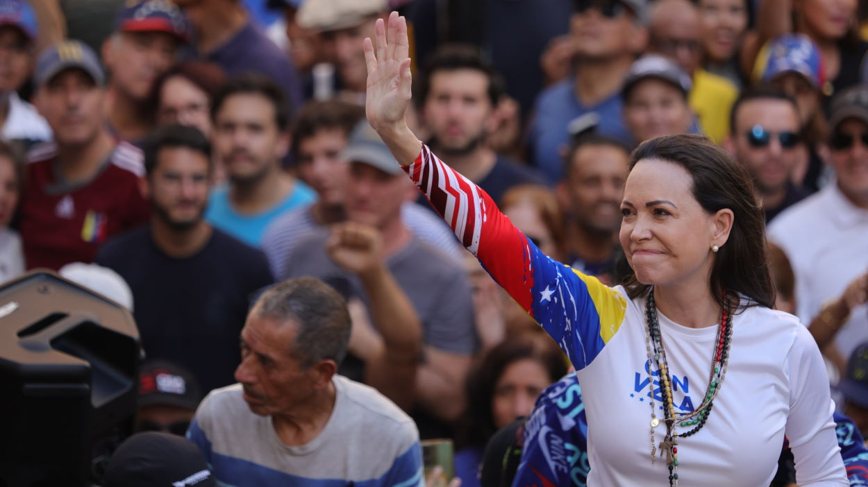 María Corina Machado, la opositora venezolana galardonada con el Nobel de la Paz. EP.