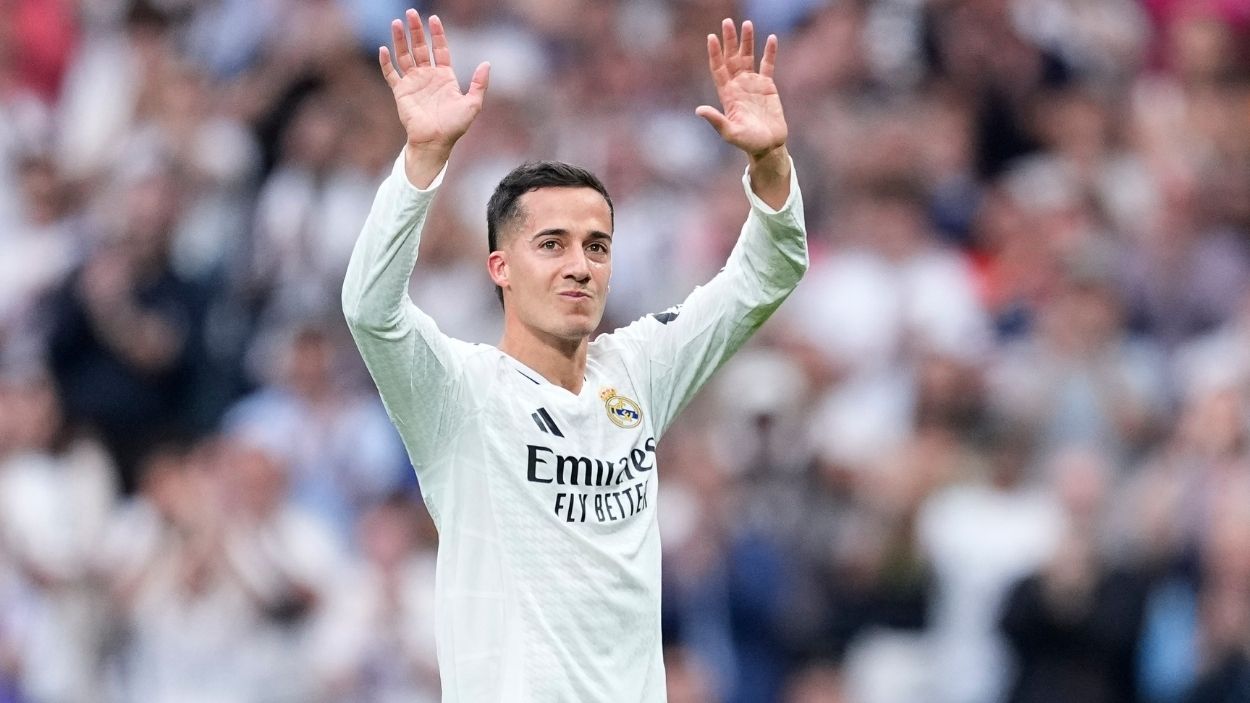 Lucas Vázquez, durante su último partido en el Santiago Bernabéu. EP