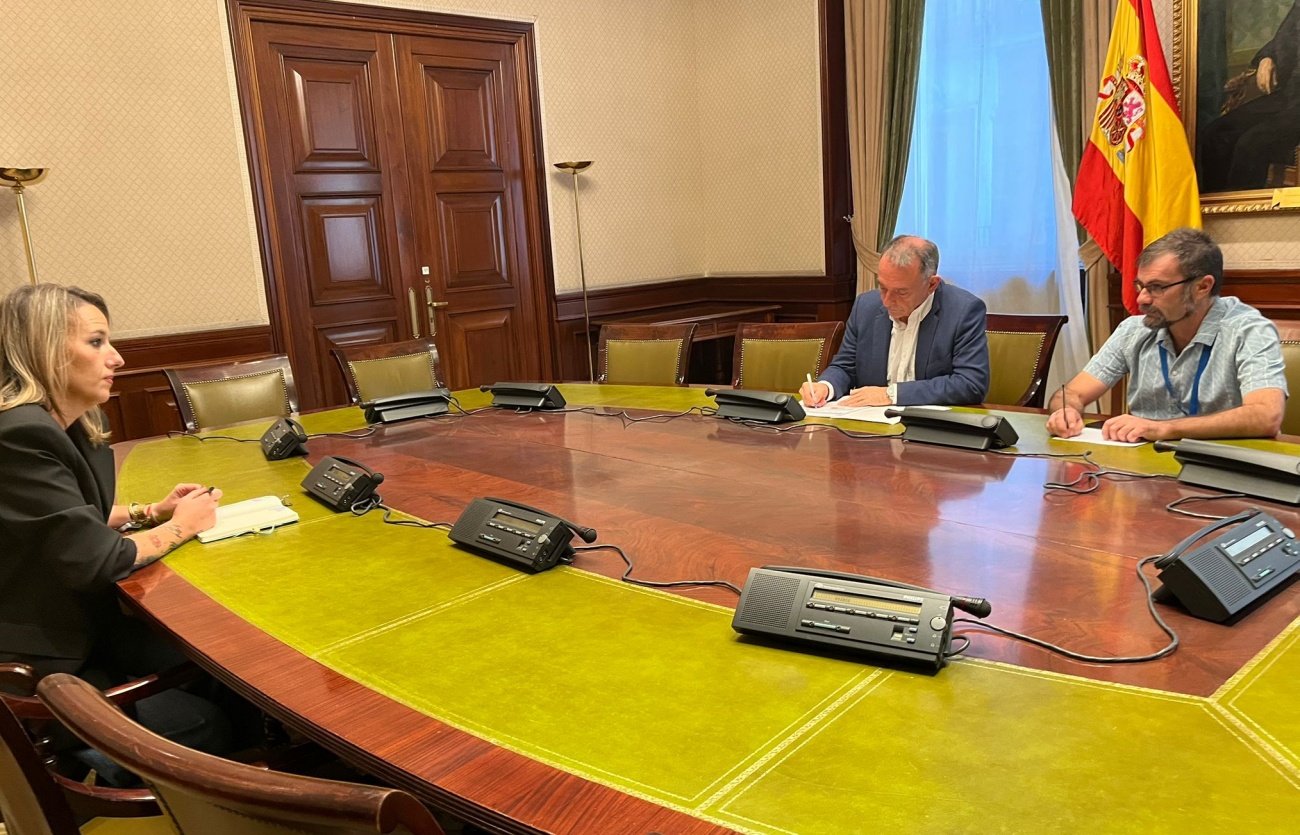 Reunión de AUGC con SUMAR en el Cogreso de los Diputados para impulsar una PNL que permita reformar el Código Penal Militar. (Foto: AUGC)