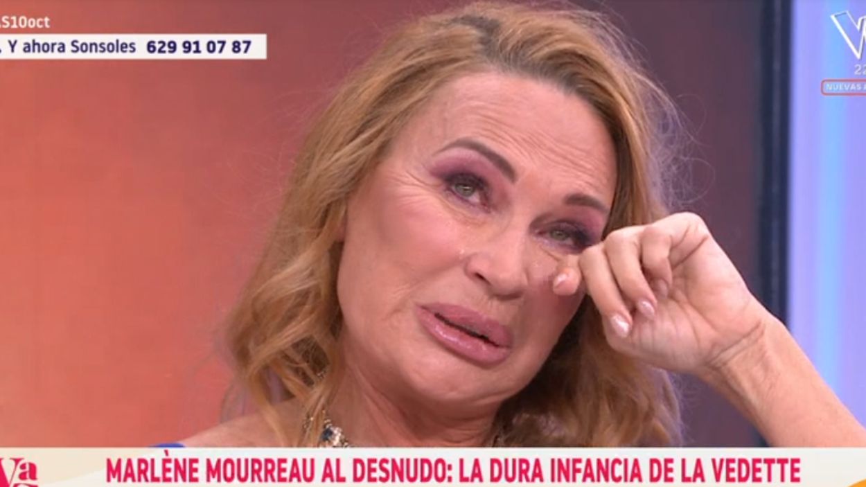 Marlene Morreau rompe a llorar en Y ahora Sonsoles al recordar su época en los castings. Atresmedia. 