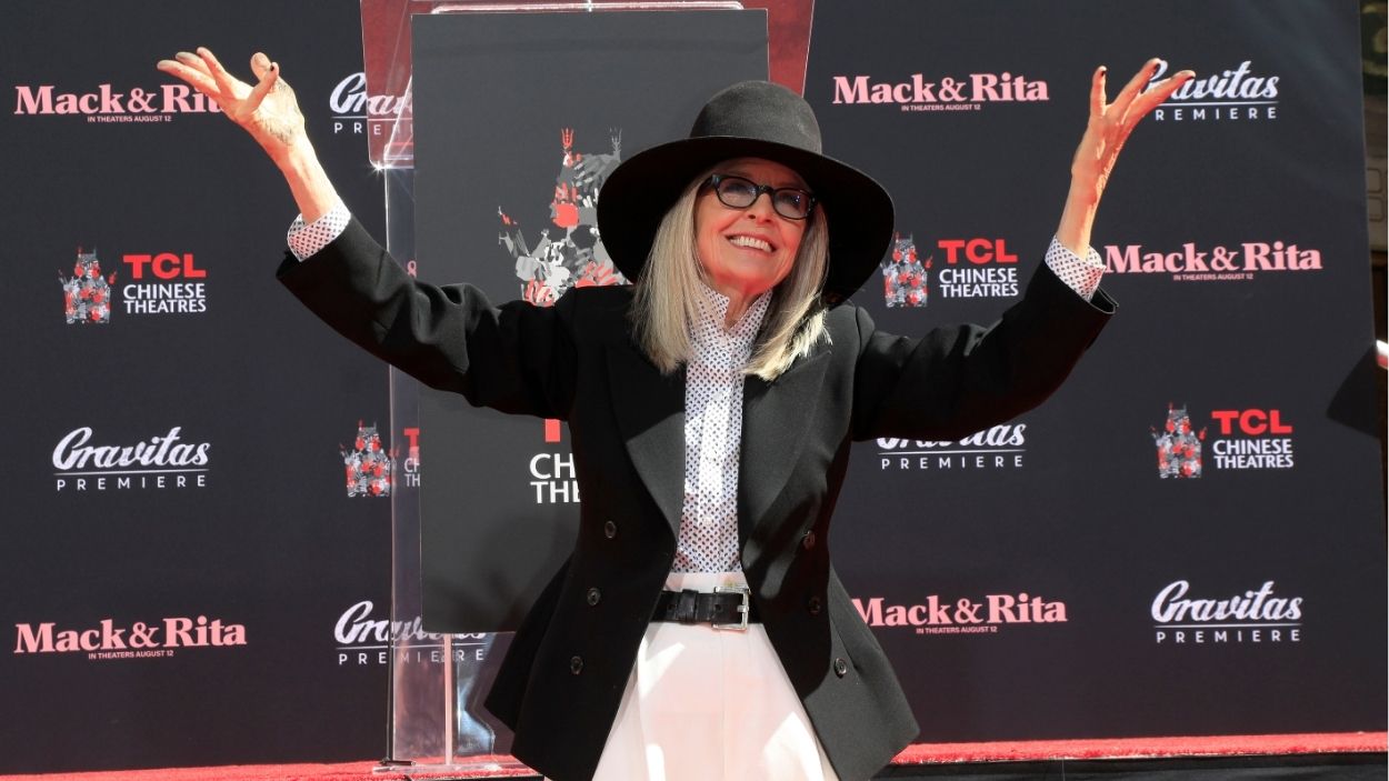 La actriz estadounidense Diane Keaton. EP.
