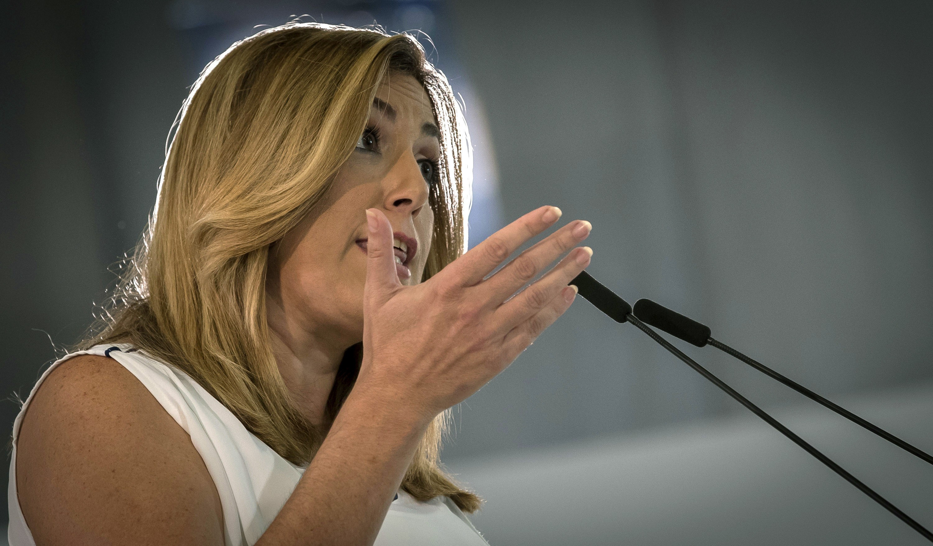 Susana Díaz, ante el Comité Director del PSOE de Andalucía. 