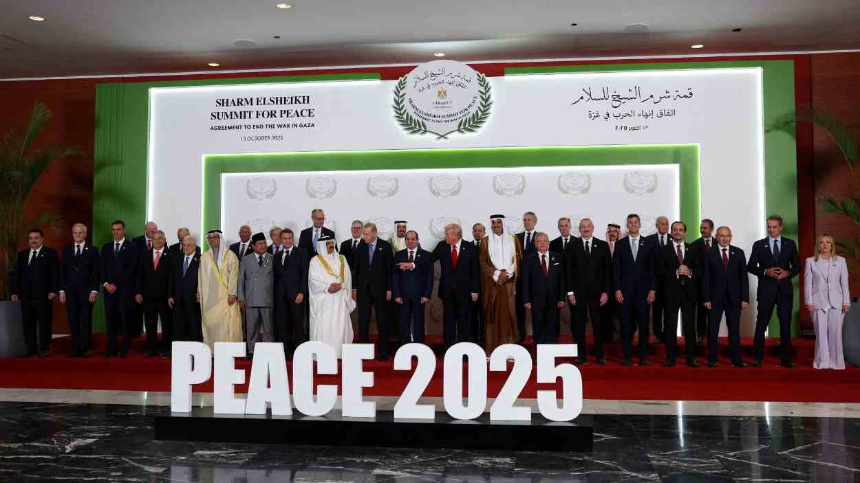 Trump firma con el resto de líderes el plan de paz en Gaza. EP