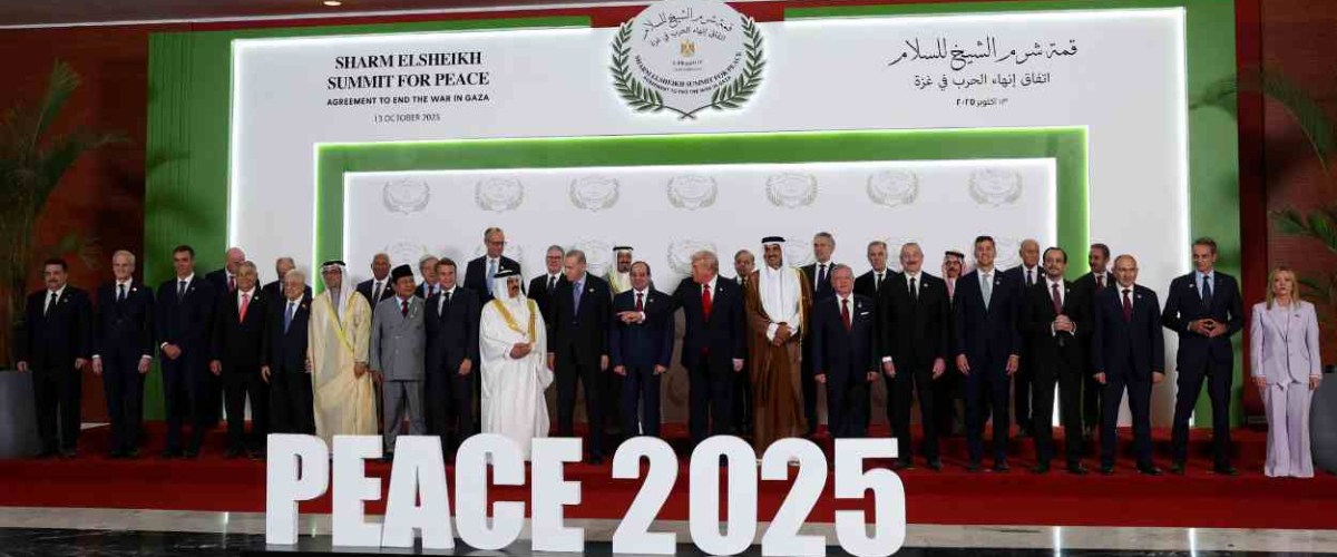 Trump y el resto de países mediadores firman la primera fase del plan de paz en Gaza