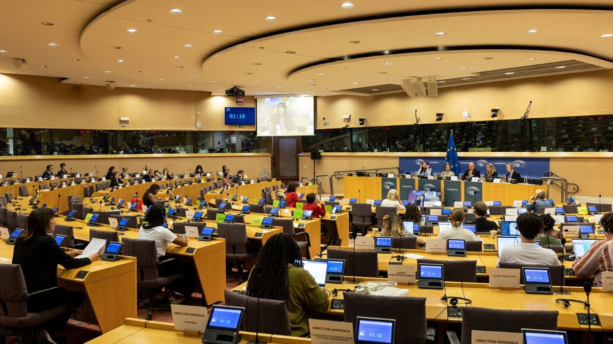 Sesión de la comisión sobre Derechos de la Mujer e Igualdad de Género en el Parlamento Europeo. EP.