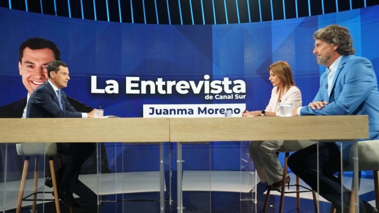 Presidente de la Junta de Andalucía, Moreno Bonilla, en Canal Sur