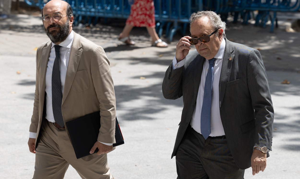 El vicerrector de la UCM, Juan Carlos Doadrio a su llegada a Plaza Castilla