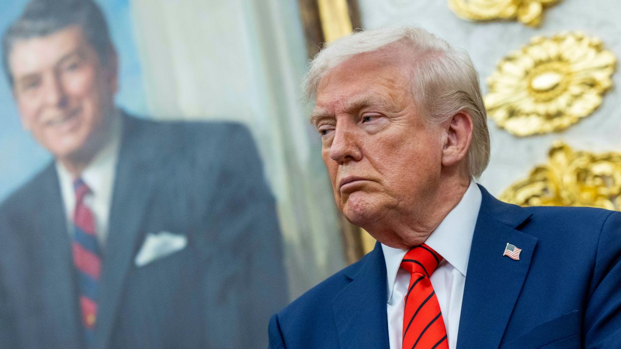El presidente de Estados Unidos, Donald Trump, en el Despacho Oval de la Casa Blanca. EP.