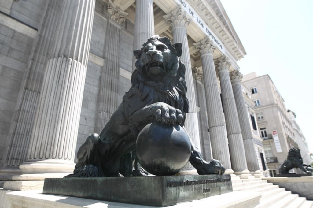 Entrada al Congreso de los Diputados