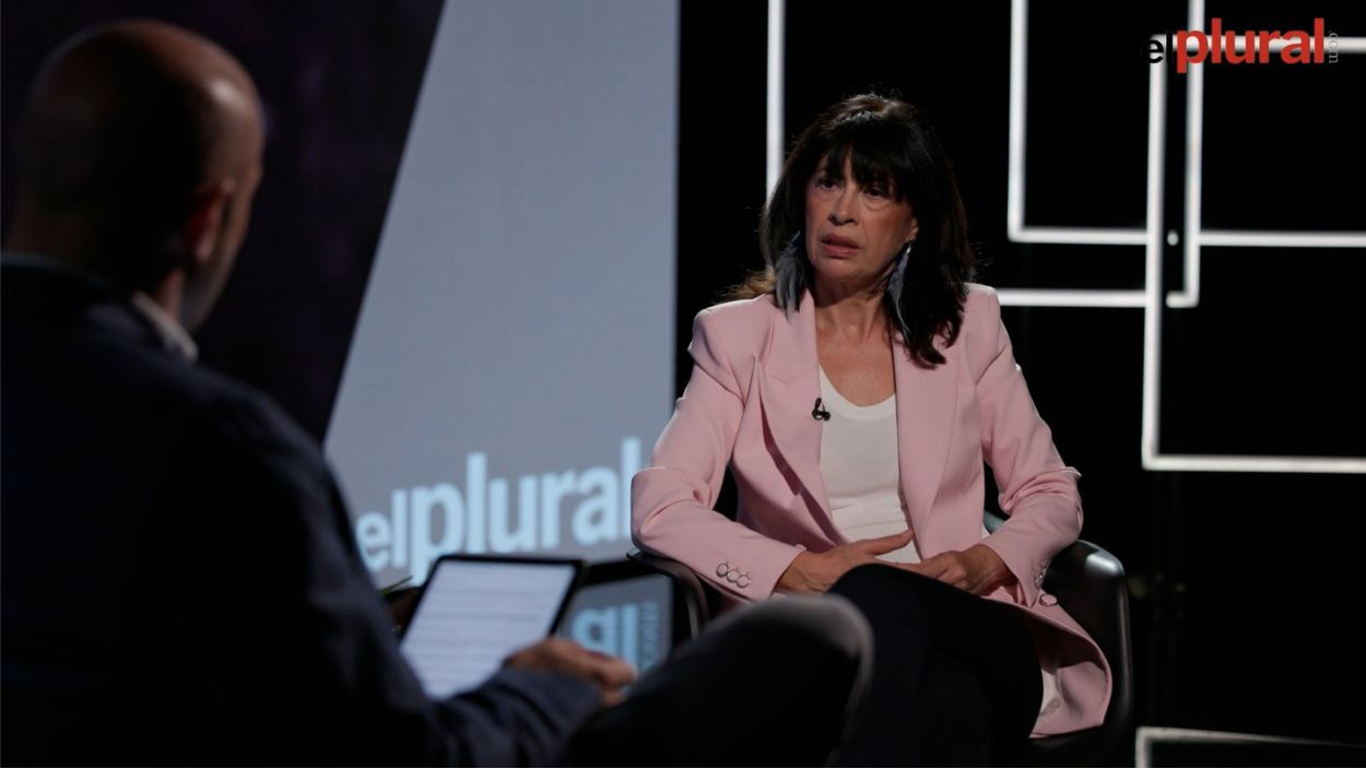 La ministra de Igualdad, Ana Redondo, durante su entrevista en la jornada Menopausia Salud, Igualdad y Derechos organizada por El Plural
