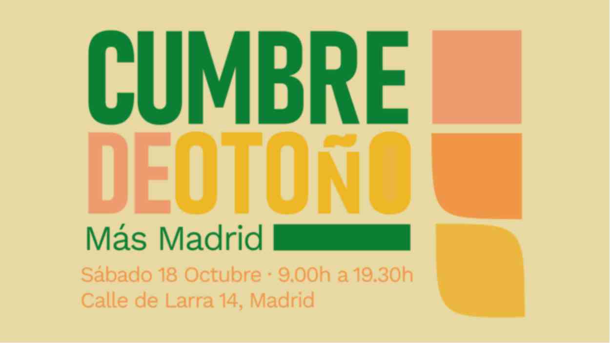 Cumbre de otoño de Más Madrid