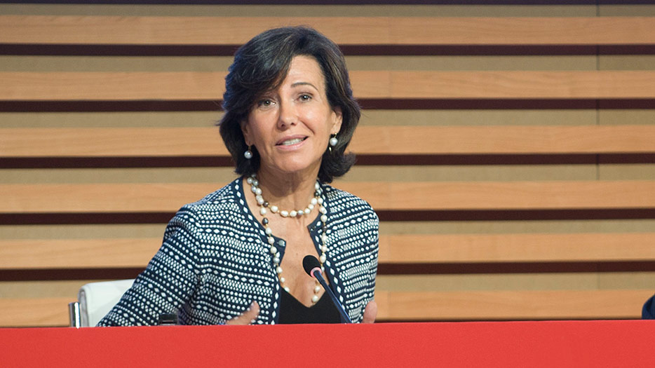 La presidenta del Banco de Santander, Ana Patricia Botin, única presidenta ejecutiva de un consejo de administración de una empresa del IBEX 35