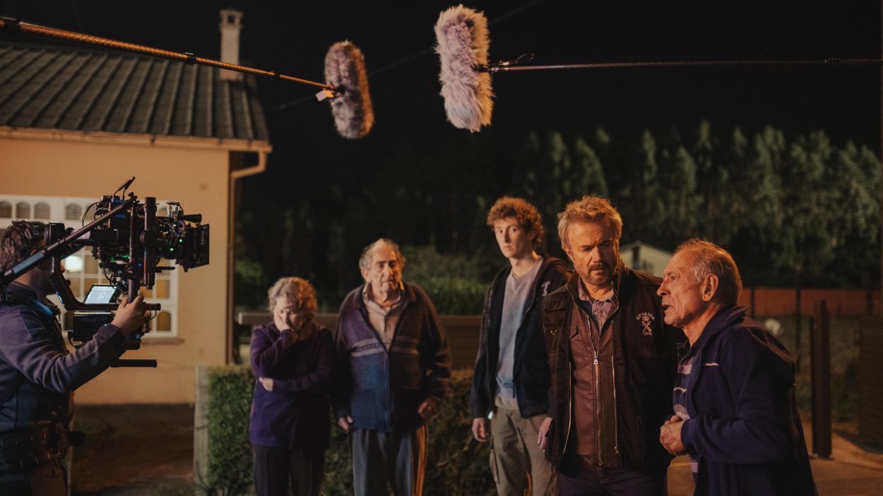 Imagen del rodaje de El Crimen de Pazos (JAIME OLMEDO / NETFLIX)