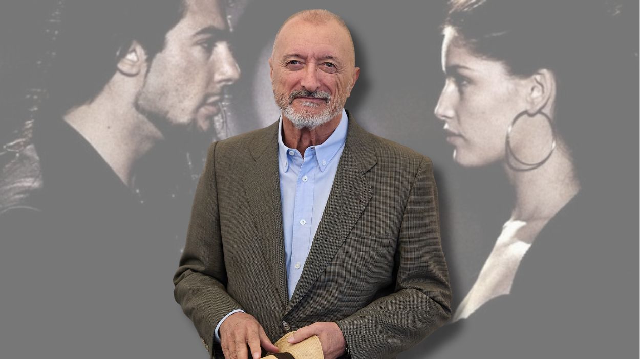Arturo Pérez Reverte y su caso de plagio. Fotomontaje.