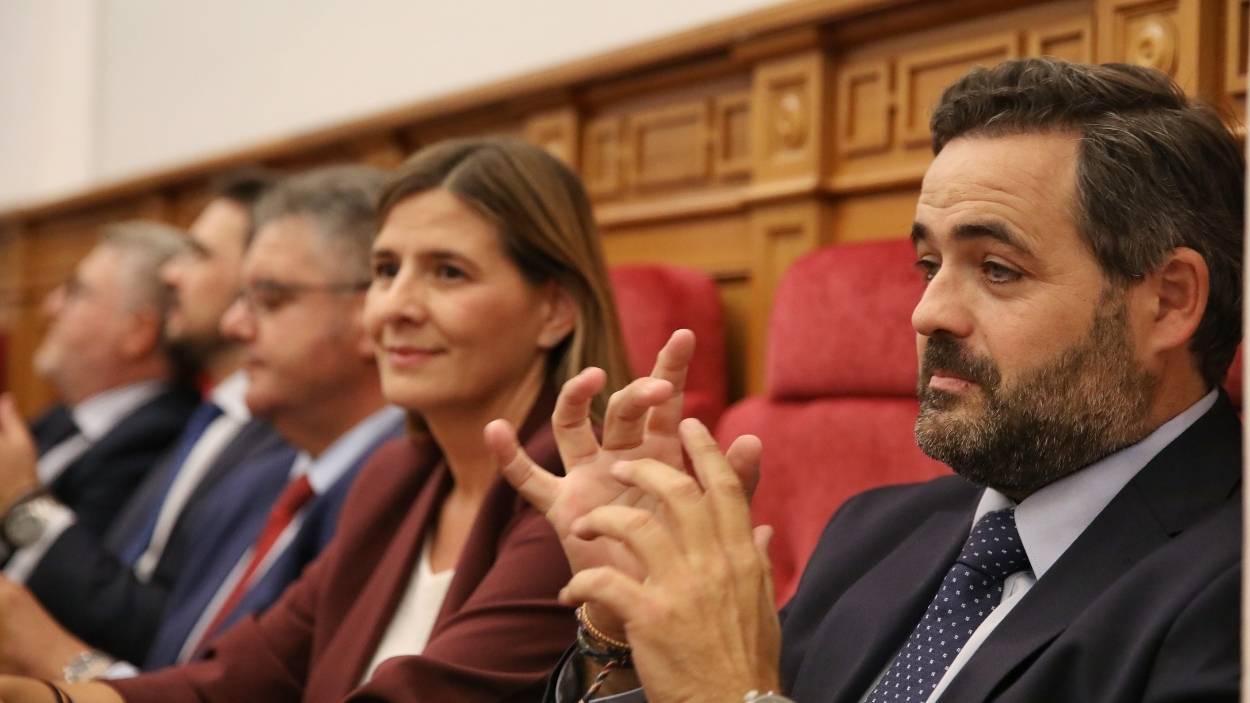 Paco Núñez, presidente del PP de Castilla-La Mancha, durante el Debate sobre el Estado de la Región. EP.