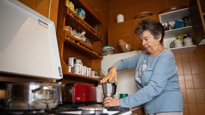 Maricarmen en su casa. Sindicato de Inquilinas. Maricarmen en su casa. Sindicato de Inquilinas.