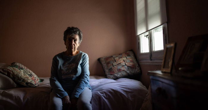 Maricarmen en su casa. Sindicato de Inquilinas. Maricarmen en su casa. Sindicato de Inquilinas.