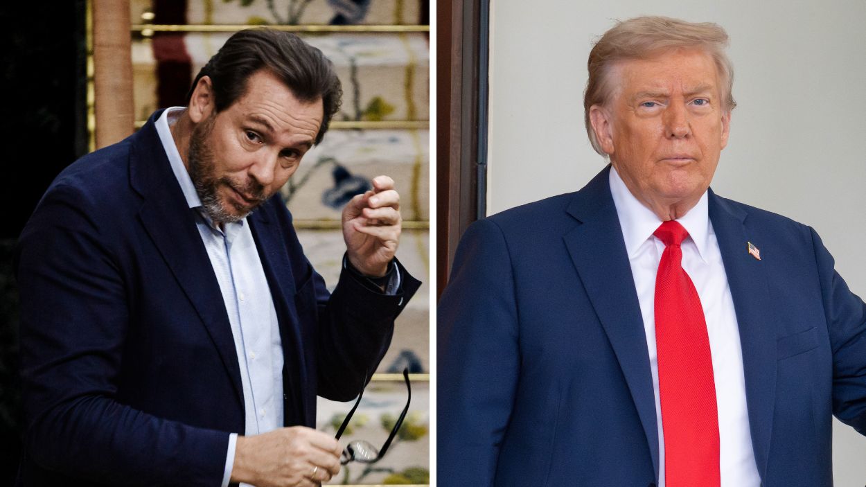 Fotomontaje de Óscar Puente y Donald Trump. Elaboración propia.