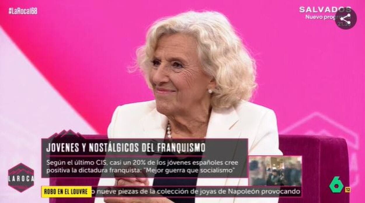 La exalcaldesa de Madrid en 'La Roca'. La Sexta.
