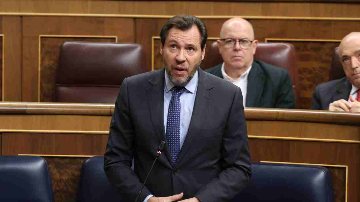 Oscar Puente, ministro de Transportes en el Congreso. Europa Press. 