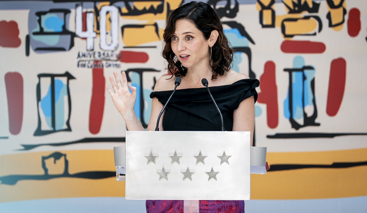 La presidenta de la Comunidad de Madrid, Isabel Díaz Ayuso