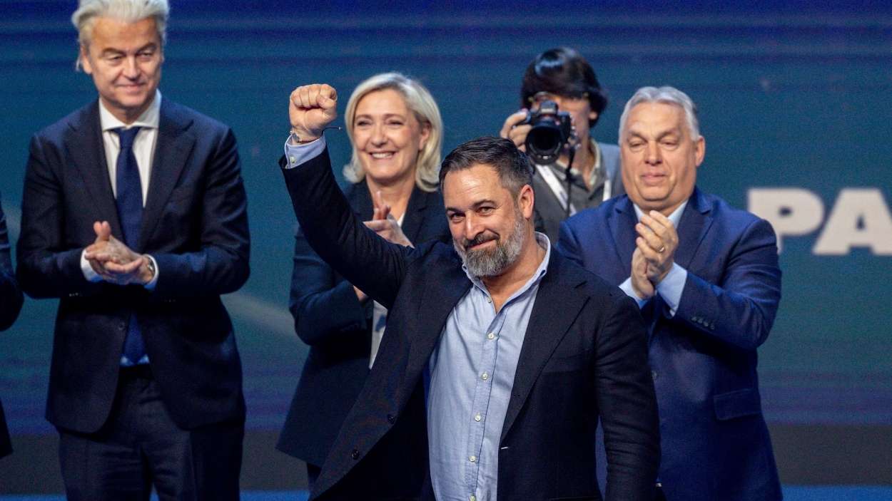 Santiago Abascal, Viktor Orban, Marine Le Pen y Geert Wilders durante la cumbre ‘Patriots’. EP/Archivo. Santiago Abascal, Viktor Orban, Marine Le Pen y Geert Wilders durante la cumbre ‘Patriots’. EP/Archivo.