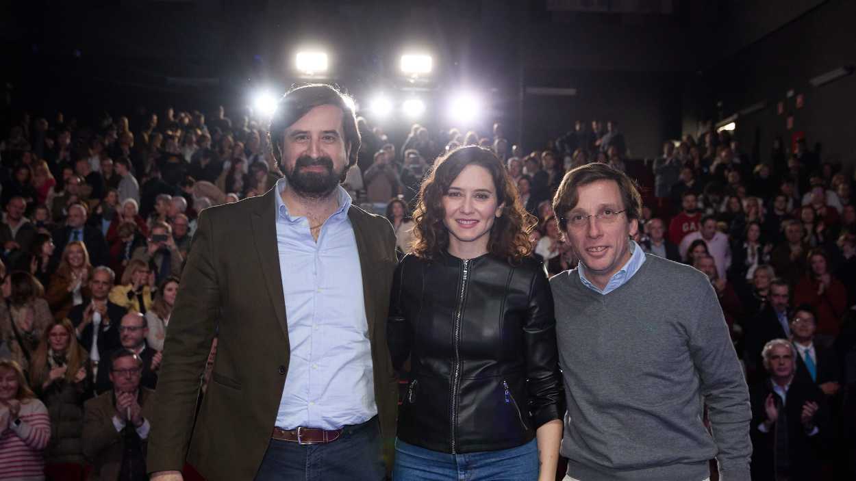 Almeida, Ayuso y Núñez Huesca. EP