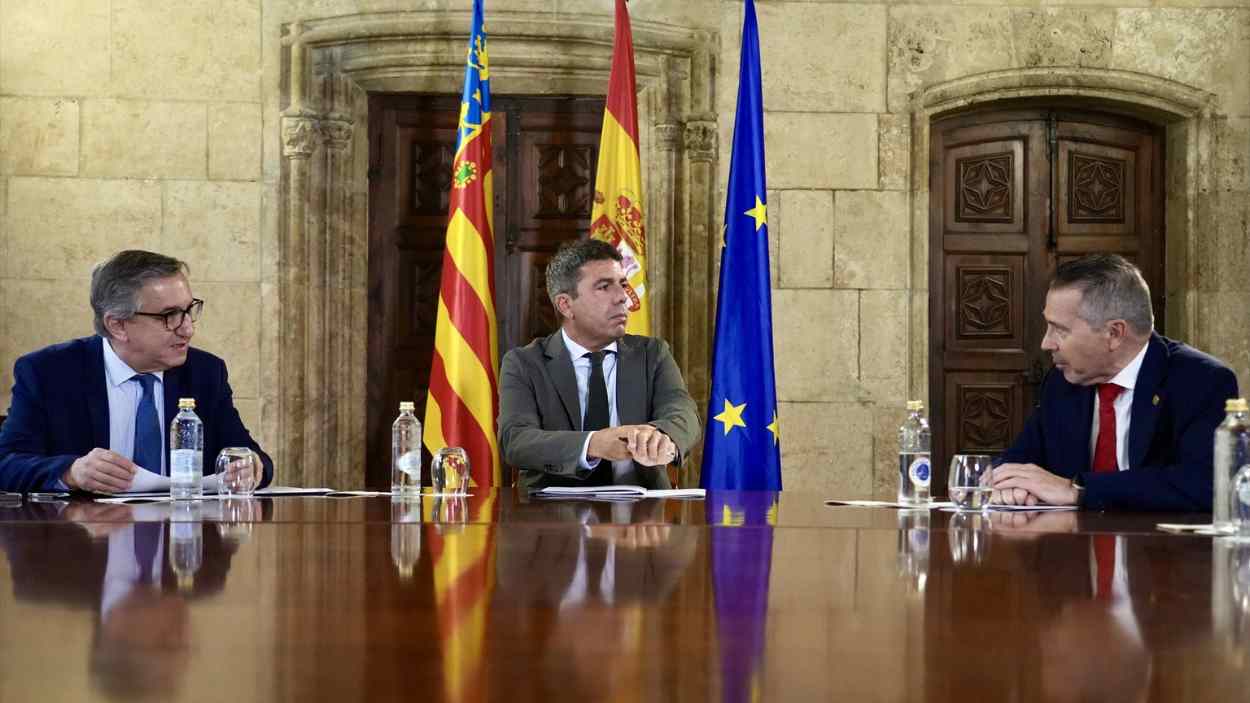El president de la Generalitat, Carlos Mazón, reunido con el rector de la Universidad Politécnica de Valencia 