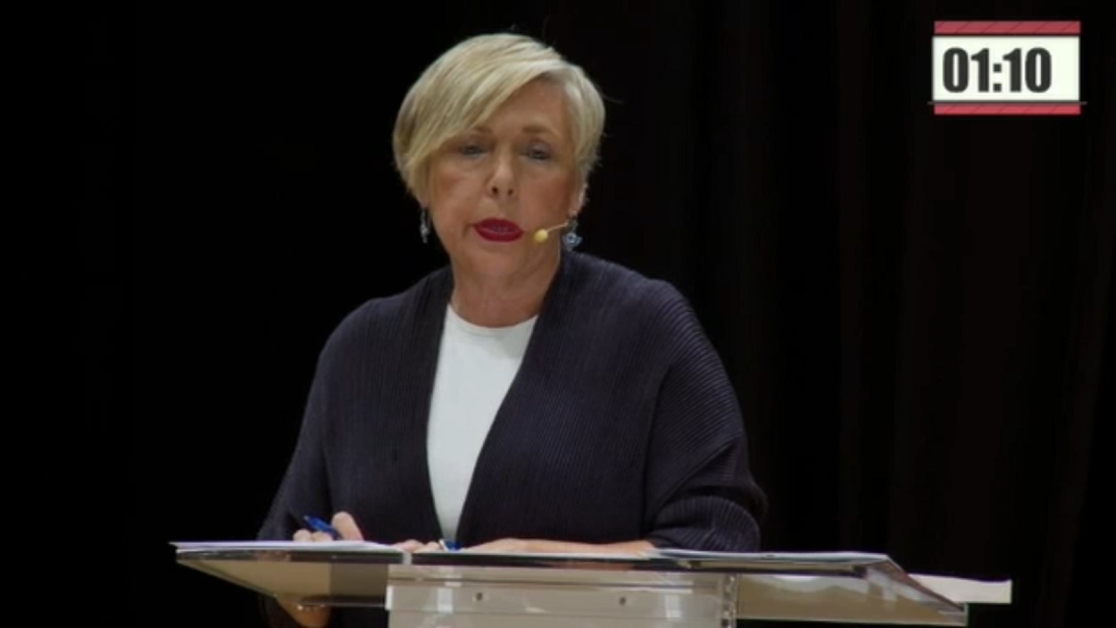 La candidata al rectorado de la Universidad de Sevilla, Carmen Vargas.