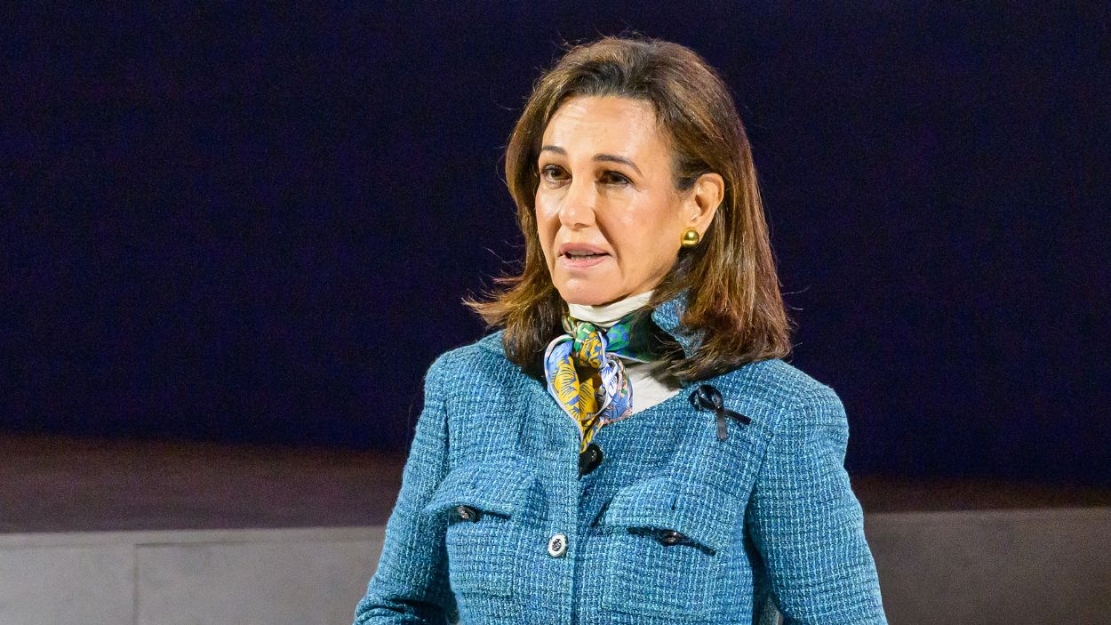 Ana Botín, presidenta de Banco Santander, durante su intervención el año pasado en la Conferencia Internacional de Banca (Santander International Banking Conference) Ana Botín, presidenta de Banco Santander, durante su intervención el año pasado en la Conferencia Internacional de Banca (Santander International Banking Conference)