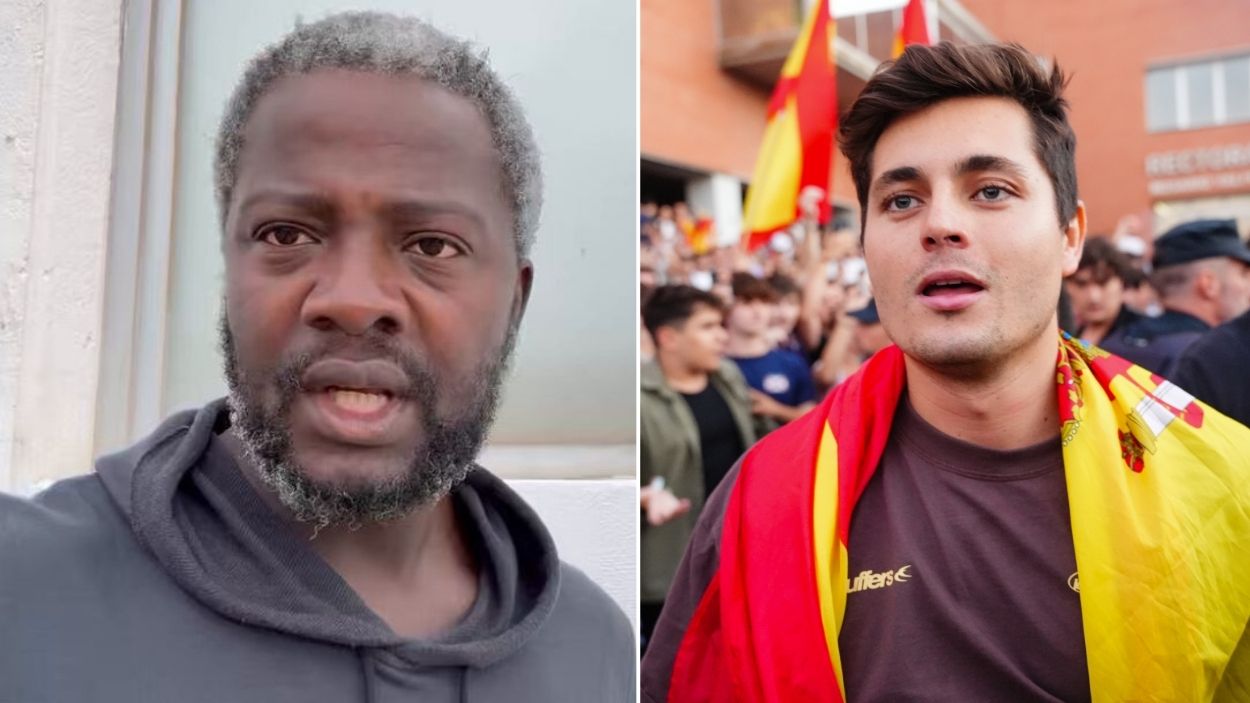 Los agitadores ultras de extrema derecha Bertrand Ndongo y Vito Quiles. Los agitadores ultras de extrema derecha Bertrand Ndongo y Vito Quiles.
