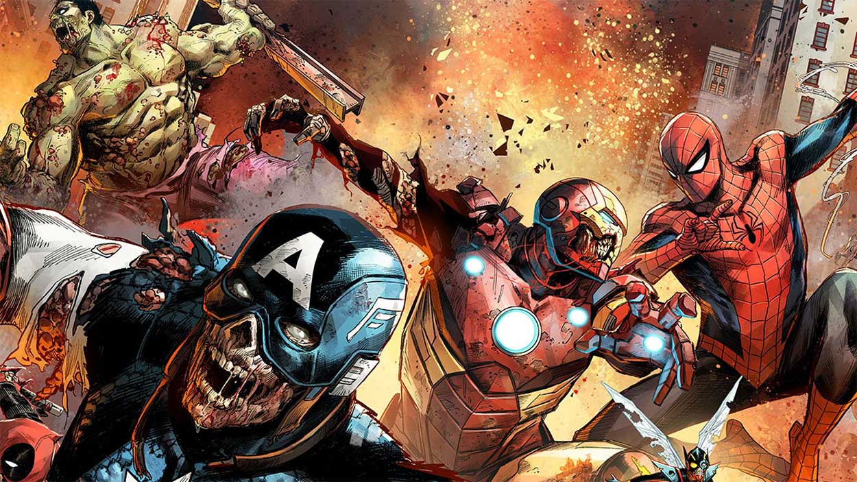 5 juegos de mesa terroríficos para Halloween. Arte del juego de mesa Marvel Zombies 5 juegos de mesa terroríficos para Halloween. Arte del juego de mesa Marvel Zombies