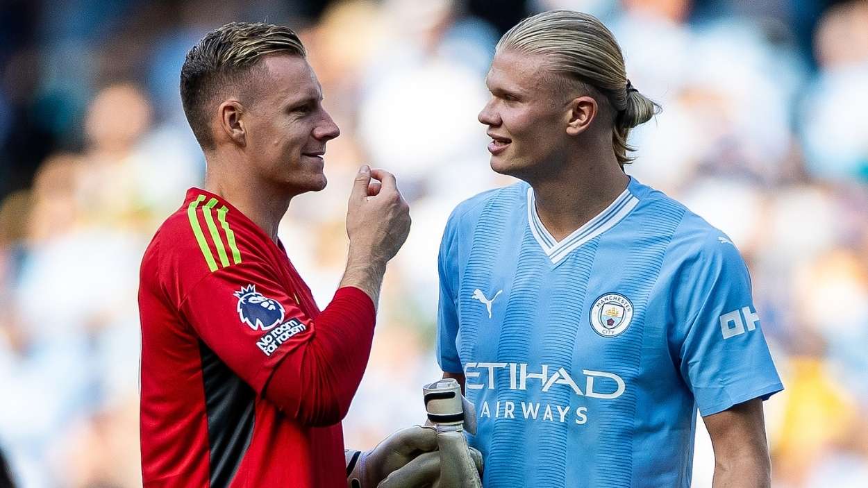 Earling Braut Haaland, durante un partido ante el Fulham. EP