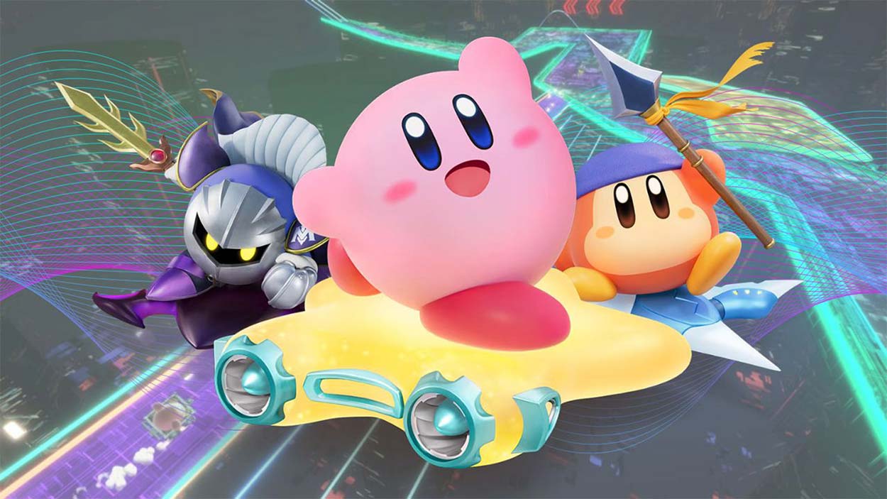 Arte del juego Kirby Air Riders de Nintendo