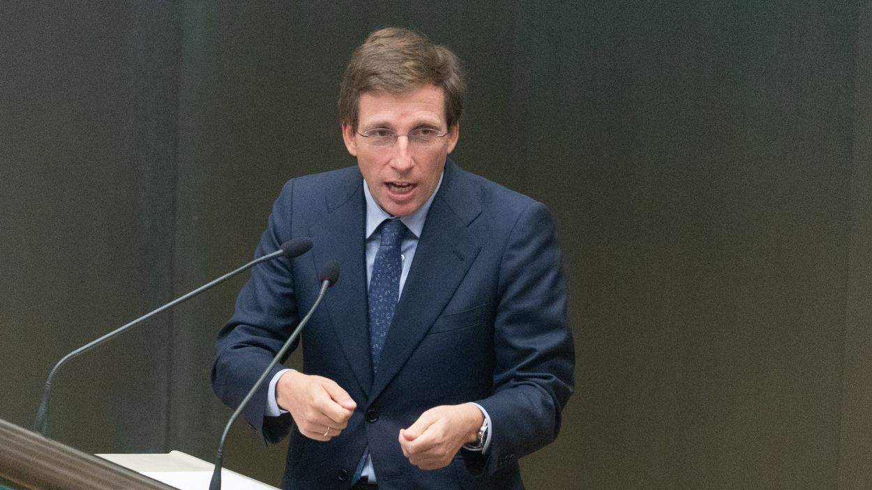 El alcalde de Madrid, José Luis Martínez Almeida, en un Pleno de Cibeles en octubre de 2025. EP.