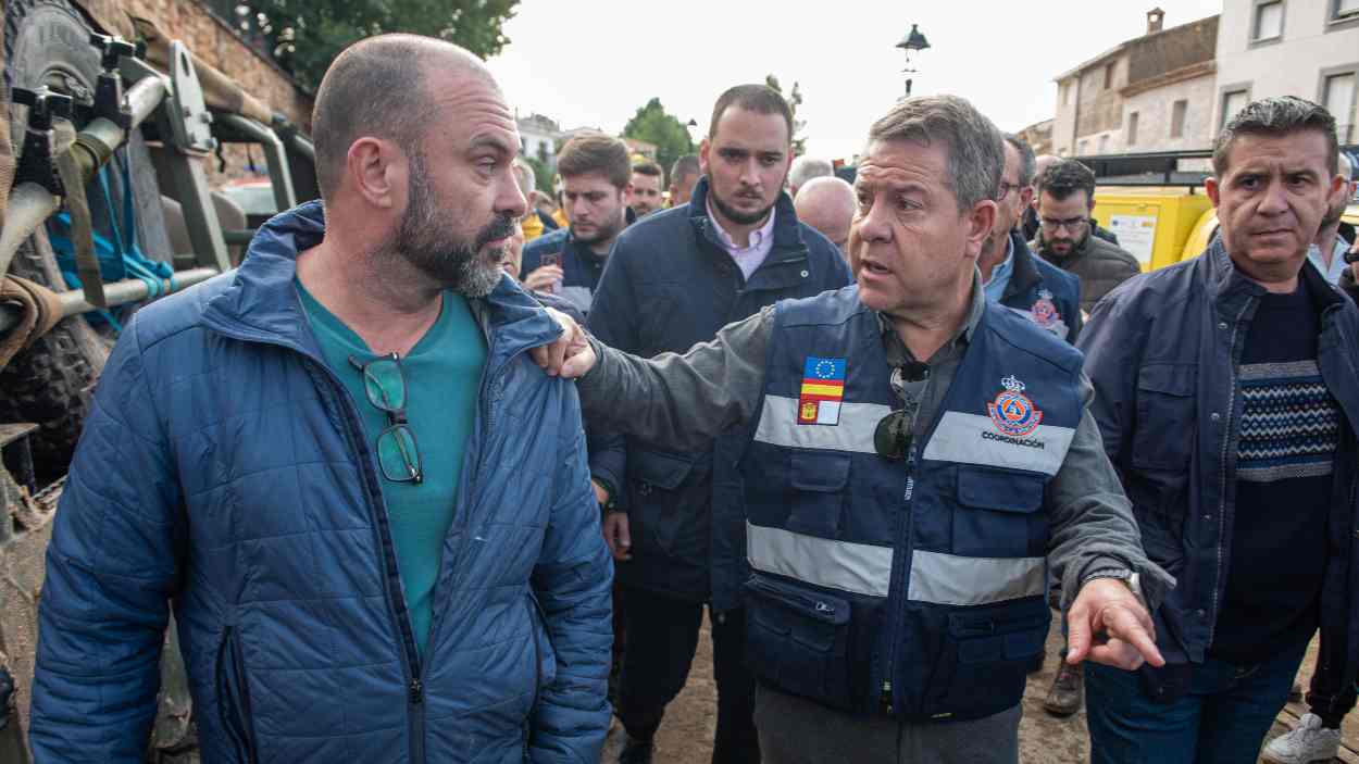 El presidente de Castilla-La Mancha, Emiliano García-Page, visitó Letur pocas horas después de la tragedia. EP. El presidente de Castilla-La Mancha, Emiliano García-Page, visitó Letur pocas horas después de la tragedia. EP.