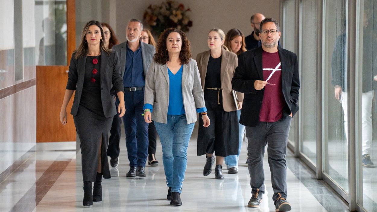 María Márquez (PSOE-A), Inma Nieto (Por Andalucía) y José Ignacio García (Adelante Andalucía) / Miguel Ángel Junquera María Márquez (PSOE-A), Inma Nieto (Por Andalucía) y José Ignacio García (Adelante Andalucía) / Miguel Ángel Junquera