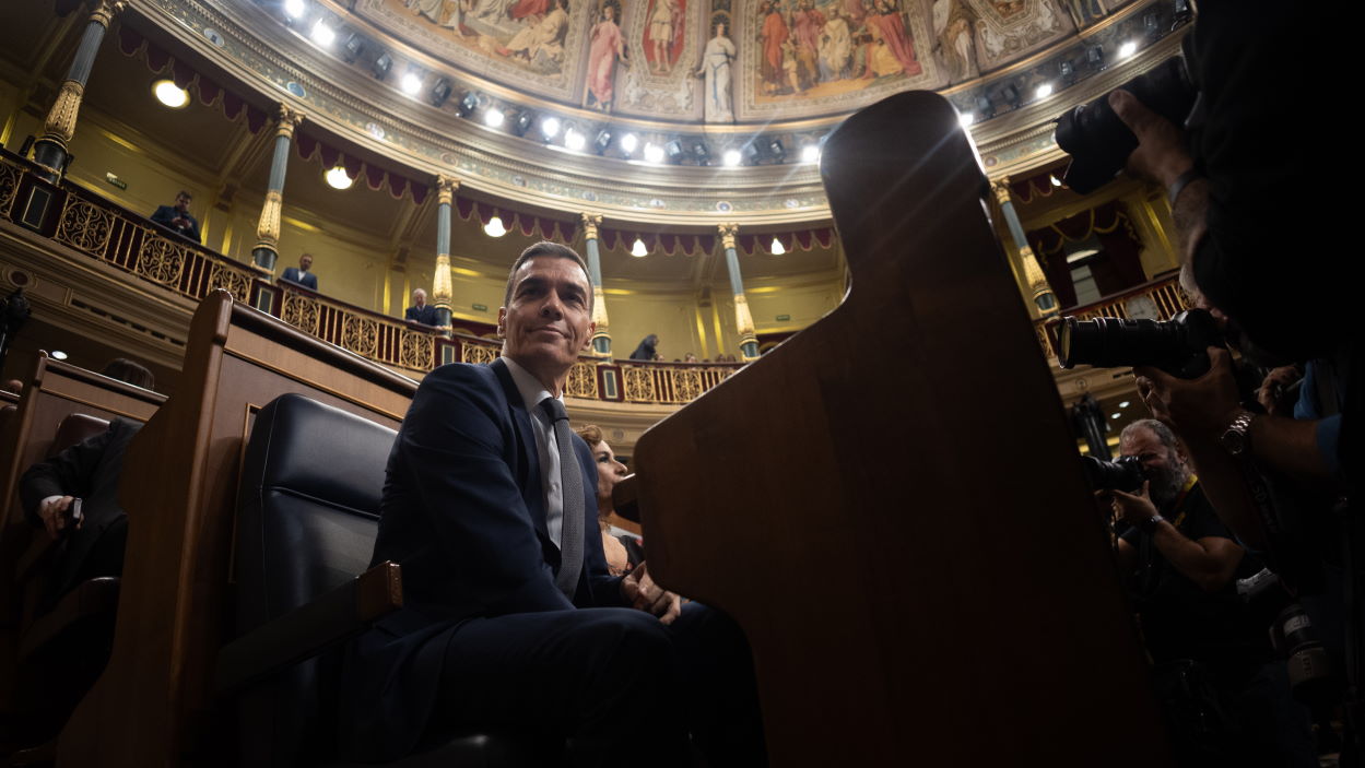 Sánchez se enfrenta al interrogatorio del PP en el Senado. EP.