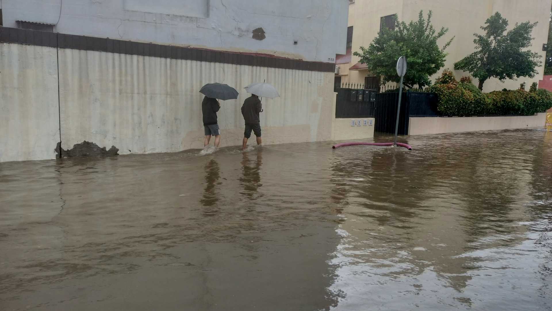 Más de 500 incidencias por el temporal en Andalucía. EP
