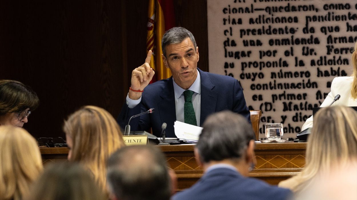 Presidente del Gobierno, Pedro Sánchez, en la comisión del Senado / EP Presidente del Gobierno, Pedro Sánchez, en la comisión del Senado / EP