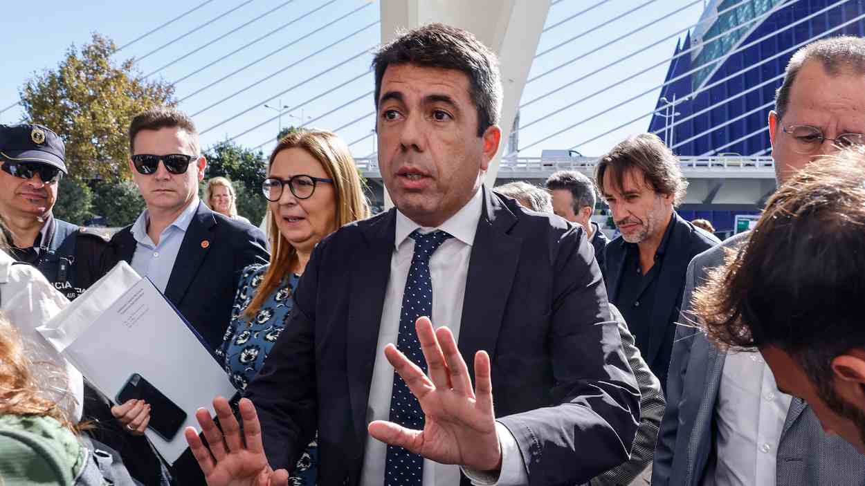 Carlos Mazón en el funeral de Estado por la DANA. EP Carlos Mazón en el funeral de Estado por la DANA. EP